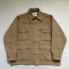 Vintage Woolrich Houndstooth Cruiser Shirt-Jacket Cape Style Made USA Hunting XL