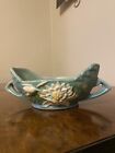 Roseville Pottery - Blue Water Lily Rose Bowl 439-6