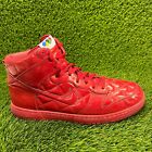 Nike Dunk High Supreme Mens Size 13 Red Athletic Shoes Sneakers 321762-661