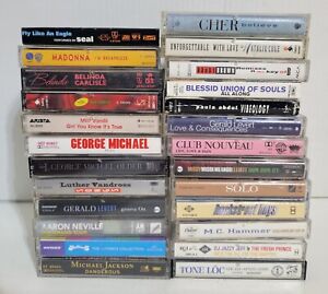 Lot Of 25 Vintage 80’s/90's Cassette Tapes Hip Hop R&B Tone Loc, Madonna ++