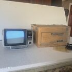 1980s Vintage Panasonic CRT TV Portable Television AC DC W Original Box