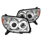 06-09 Toyota 4Runner Dual Halo Projector Headlights Chrome Housing Clear Lens (For: 2006 Toyota 4Runner)