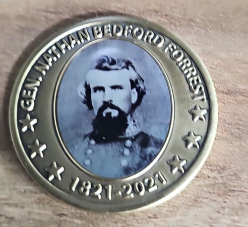 New ListingCivil War Confederate General Nathan Bedford Forrest SCV Challenge Coin 2021