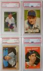 New Listing1950's Vintage PSA Graded Lots Of 4 - 1952 To 1959 - Topps And Bowman