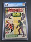 Avengers #8 1st app of Kang the Conqueror CGC 3.5 OWP Marvel Comics 1964