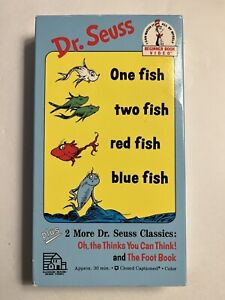 Dr. Seuss - One Fish Two Fish Red Fish Blue Fish (VHS, 1994)