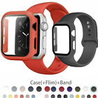 Watch Accessories Silicone Band+Case Screen Protector For iWatch Series 8 7 6543