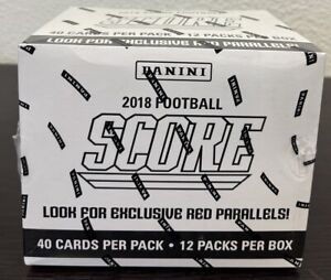 2018 Panini Score Football Factory Sealed Fat Pack Box! LAMAR, JOSH, BAKER RC YR