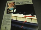 MEMORY BANK movie RAUL JULIA blood on piano keyboard 1986 PROMO POSTER AD mint
