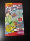 Disney Sing Along Songs - Mulan: Honor To Us All (VHS, 1998) SEALED Brand New
