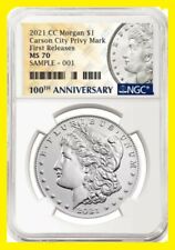 2021 MORGAN CC $1 Silver Dollar Carson City NGC MS70 First Releases