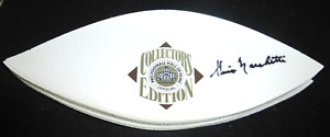 White Panel ONLY Hall of Fame Football Signed Auto Gino Marchetti Autograph HOF