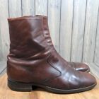 Biltrite Classic Brown Leather Chelsea Boots Side Zip Men Size 12 RC1354 785R15