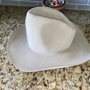 Vintage Old Resistol Gray Beaver Hat Western 7 1/4 Lonesome Dove Gus McRae Style