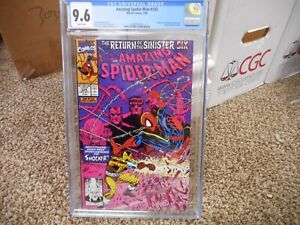 Amazing Spiderman 335 cgc 9.6 Marvel 1990 Return of the Sinister Six WHITE pgs