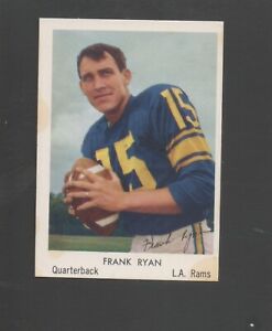 1959 Bell Brand Football Card #3 Frank Ryan-Los Angeles Rams Ex Mint Card