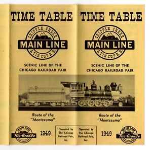 New ListingDenver & Rio Grande Western D&RGW Original Chicago Railroad Fair Brochure 1949