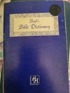 Vintage Boyds Bible Dictionary Small Soft Cover  Book