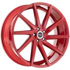 22 inch 22x9 Strada SEGA CANDY RED wheels rims 5x115 +15