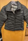 NAU Clothing Lightweight Quilted Goose Down  Jacket Sz XS (4) Gray Puffer