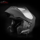 DOT Modular Motorcycle Bluetooth Helmet Full Face Dual Visor FlipUp Black Helmet
