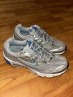 Nike Air Womens Tri-D Running Shoes Sneakers Size 8 Silver Blue 318659-041 EUC