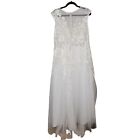 JJ's House Nwt A-Line Scoop Neck Sweep Train Tulle Lace Wedding Dress #255079 16