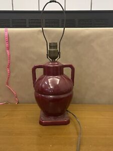 Lottery Style Lamp Red Double Handle Cord Is Ruined Needs Replaced