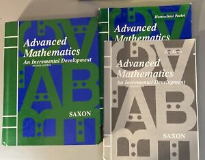 Saxon advanced mathematics (2nd edition) SET, textbook, answer key, tests