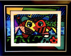 Romero Britto 3D serigraph “Two Fish 3D” signed and numbered.