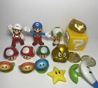 Super Mario Nintendo Jakks Lot Of 16 Toy Figures Mushroom Fire Flower Box Star