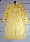 Vintage '80s Sears Women's Nylon Yellow Trench Coat Rain Coat Belted Sz 12 NWT