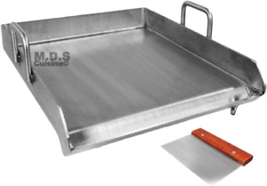Stainless Steel Flat Top Comal Plancha 18″X16″ Inch BBQ Griddle for Cooking