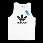 Men's Adidas Originals Trefoil Athletic Sleeveless Tank Top White DV1508
