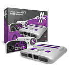 Classiq 2 AV Version Twin Video Game System Grey/Purple for SNES/NES *OLD SKOOL*