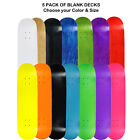 5 Pro Skateboard Decks Blank Choose Your Color + Size (7.75