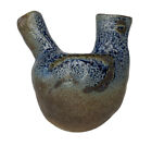 Vintage Handmade Glazed Stoneware Vase, Circa Early 20th Century