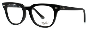 RAY BAN RB5377 2000 Black Unisex Square Full Rim Eyeglasses 52-20-150 B:44