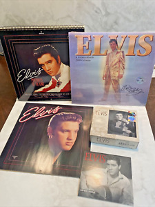 5 VINTAGE Elvis calendars Assorted Years One sealed