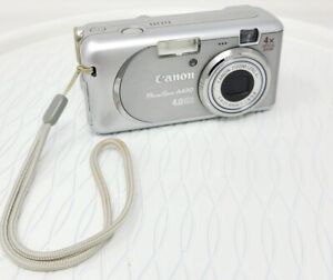 Canon PowerShot A430 4.0MP Digital Camera - Silver (Tested / Working)