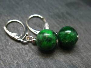 Extremely Rare Natural Maw Sit Sit 10mm Beads Dangle Earrings from Myanmar