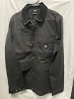 Dickies Men's  Lined Quilted Snap & Zip Up Work Jacket