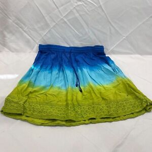 Lane Bryant Casual Mini Skirt Blue Green Size 14/16
