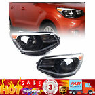 Pair For 2014-2019 Kia Soul Halogen Headlights Headlamps Replacement Left+Right (For: 2017 Kia Soul)