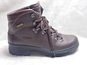 LL Bean Cresta Gore Tex Hiking Boots Womens Size: 7.5M Brown Leather Vibram Sole