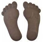 Human Footprint Stepping Stone Pair Cast Iron Yard Garden Flagstone Feet