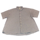 New ListingNatural Issue Plaid Men's 2XL Shirt Button Down Short Sleeve