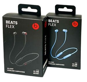 New Beats by Dr. Dre Flex All-Day Wireless Bluetooth Earphones - Black Blue
