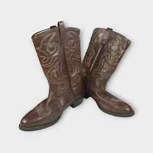 Men's Mason Brown Cowboy Boots Size 11.5 3E