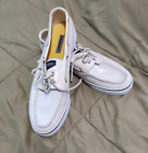 Women's / Unisex Size 12 Sperry Top Siders Ivory w/ Sequins Lace-Up Boat Shoes